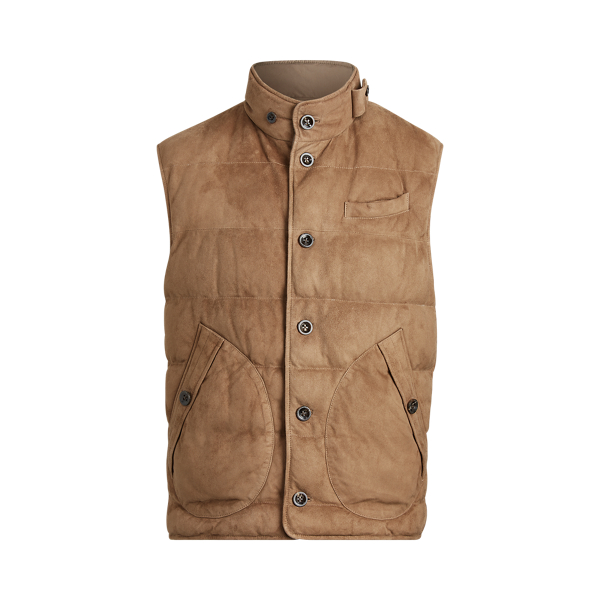 polo suede vest