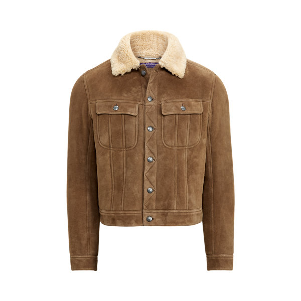 ralph lauren purple label shearling jacket