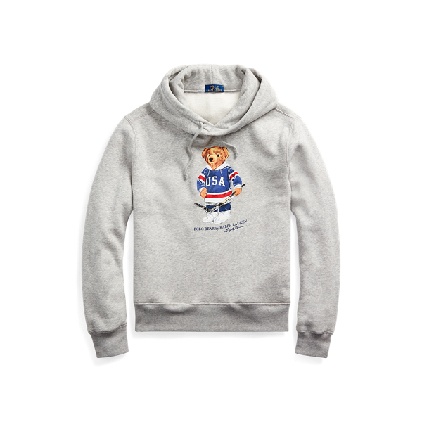 polo bear hooded sweatshirt