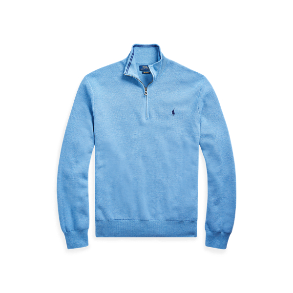 Baumwollpullover mit Rei&szlig;verschluss.