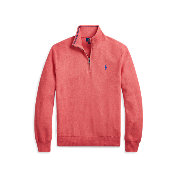 ralph lauren cotton full zip sweater
