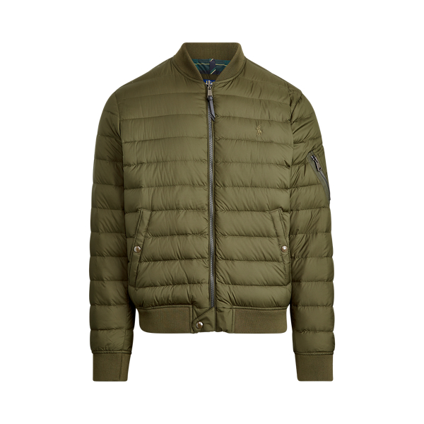 ralph lauren down bomber jacket