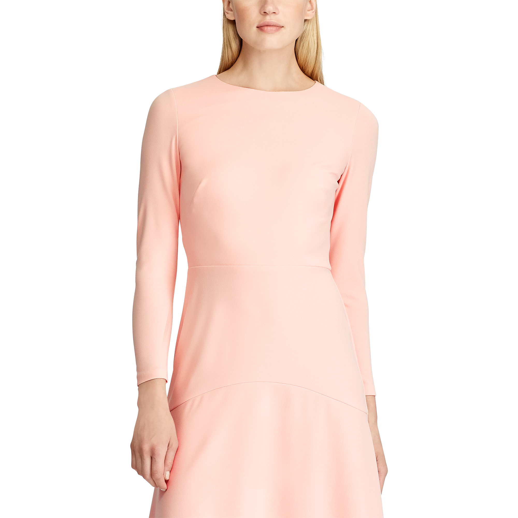 Ralph Lauren Crepe Fit-and-Flare Dress. 3