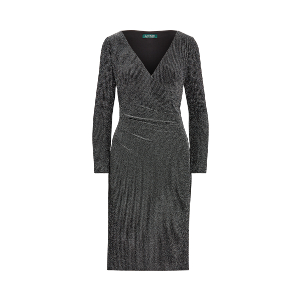 ralph lauren black wrap dress