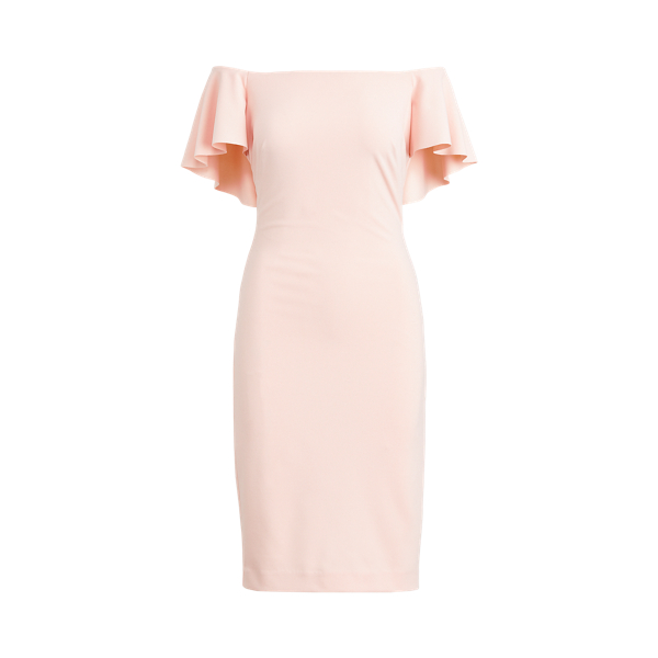ralph lauren jersey cape dress