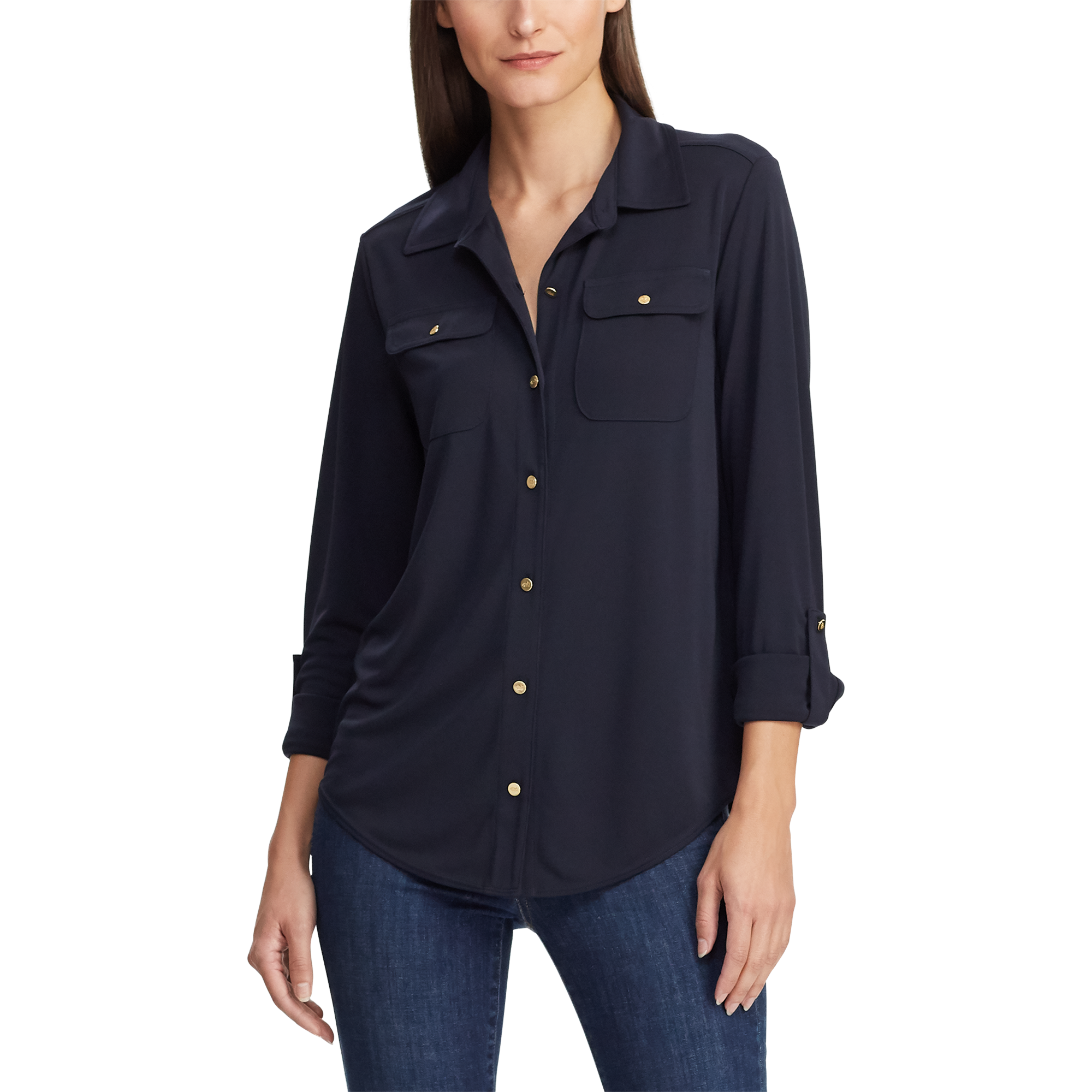 Ralph Lauren Roll-Tab-Sleeve Shirt. 3