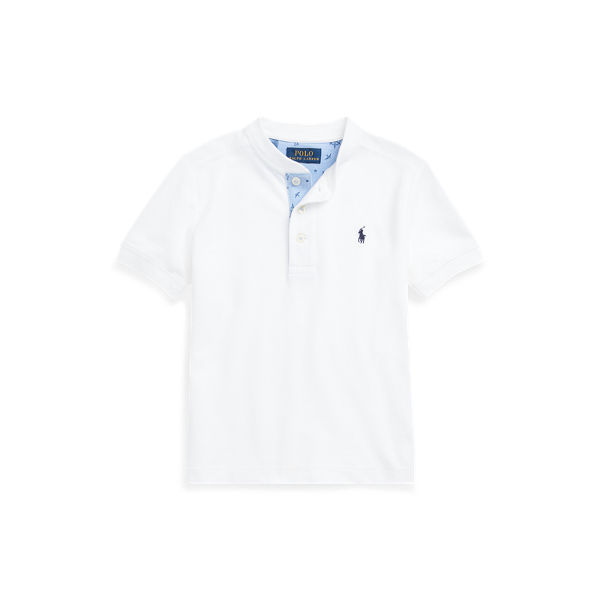 polo featherweight mesh henley