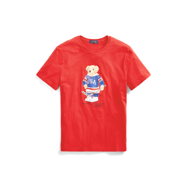 red polo bear t shirt