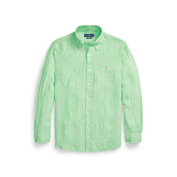 Custom Fit Striped Linen Shirt