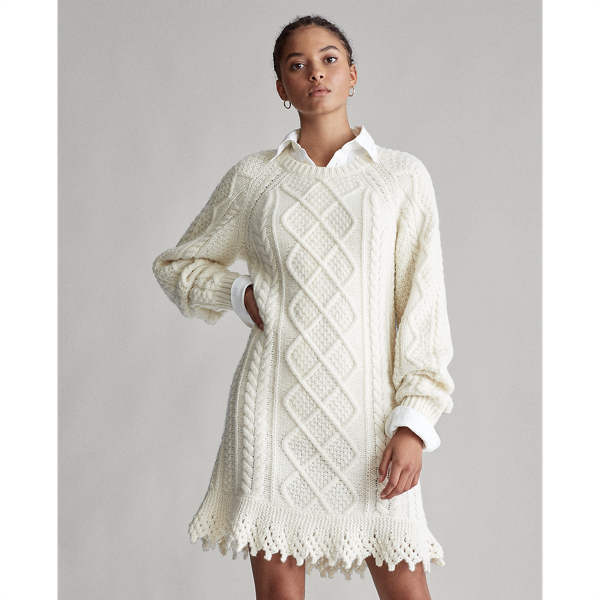 ralph lauren aran sweater