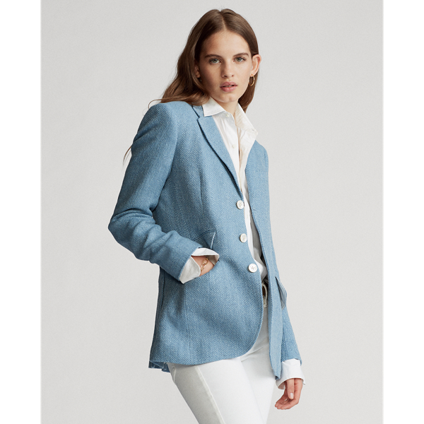 ralph lauren blue blazer ladies