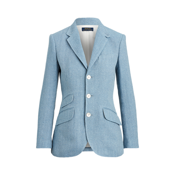 ralph lauren women's herringbone blazer