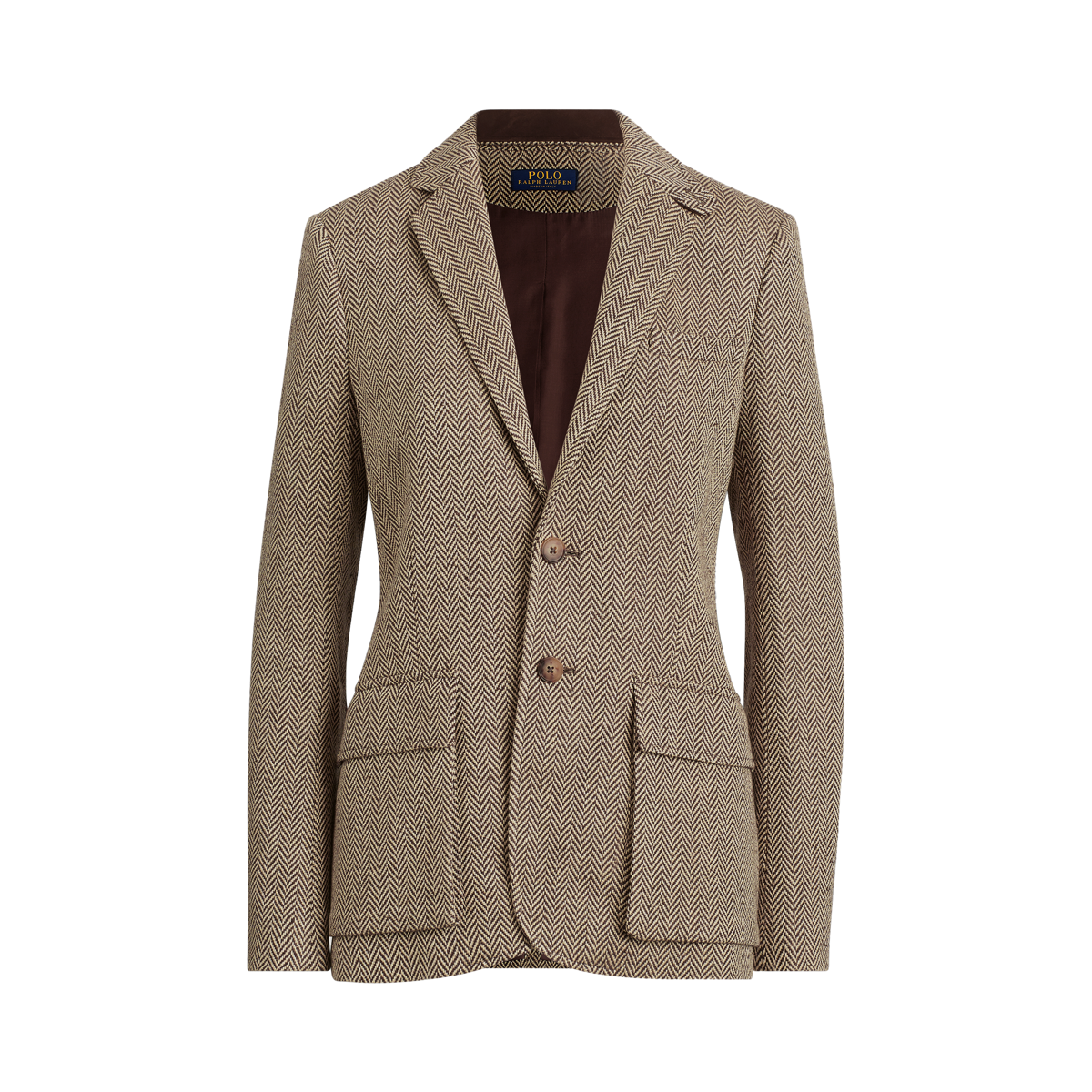 Herringbone Silk-Blend Blazer
