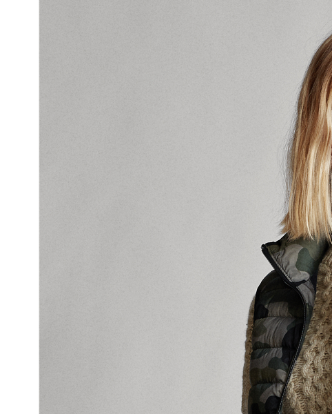 Camo Packable Down Vest