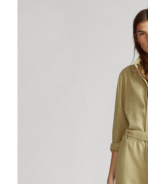 Twill Jumpsuit Ralph Lauren