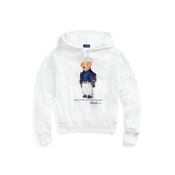 ralph lauren rugby bear fleece hoodie