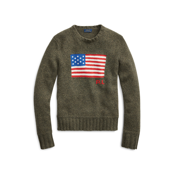 Pull à drapeau en laine mélangée pour Women Ralph Lauren® FR