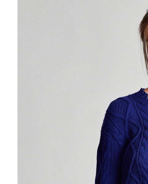 Cable-Knit Cotton Sweater
