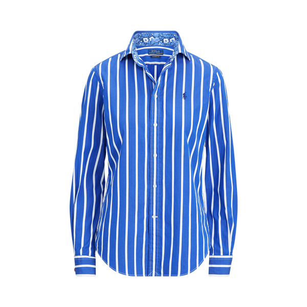 Gestreiftes Baumwollhemd