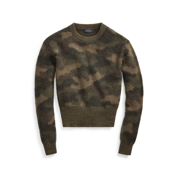 wool camo sweater