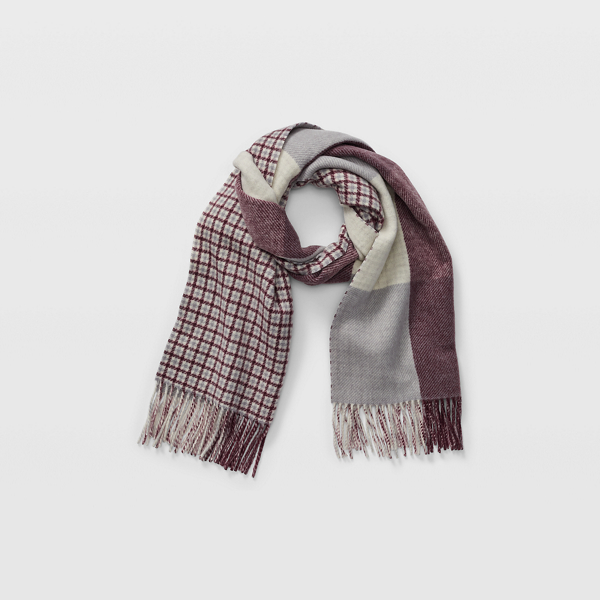 check wool scarf