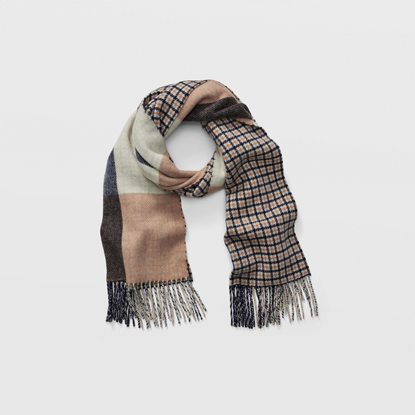 check wool scarf