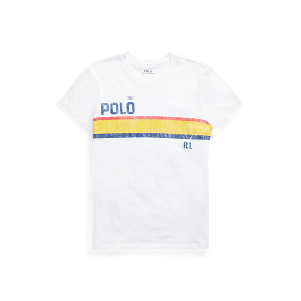 Gestreiftes Jersey-T-Shirt