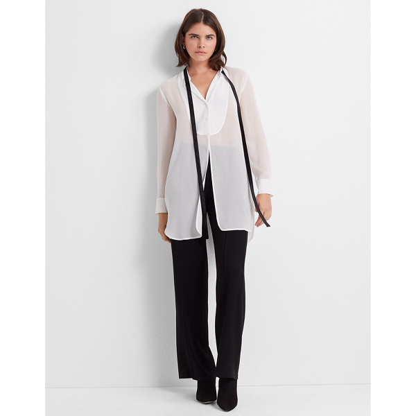 silk tuxedo dress