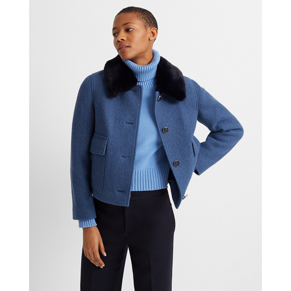 wool collar jacket