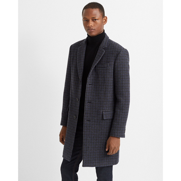plaid mens overcoat