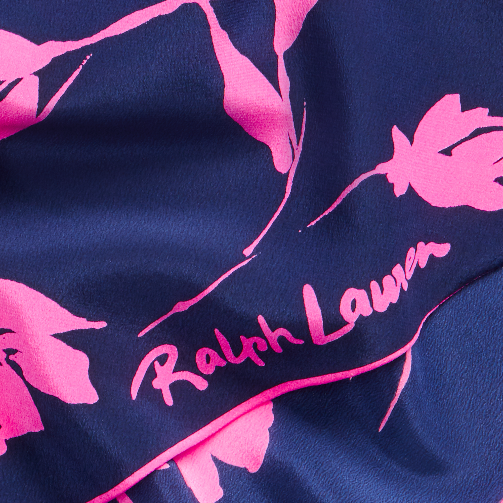Ralph Lauren Floral Silk Hair Bow. 3