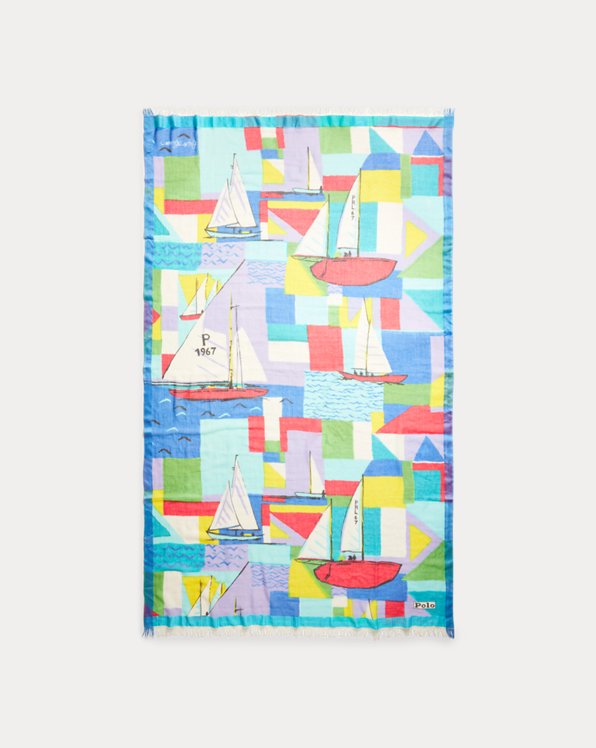 Graphic Sailboat Scarf