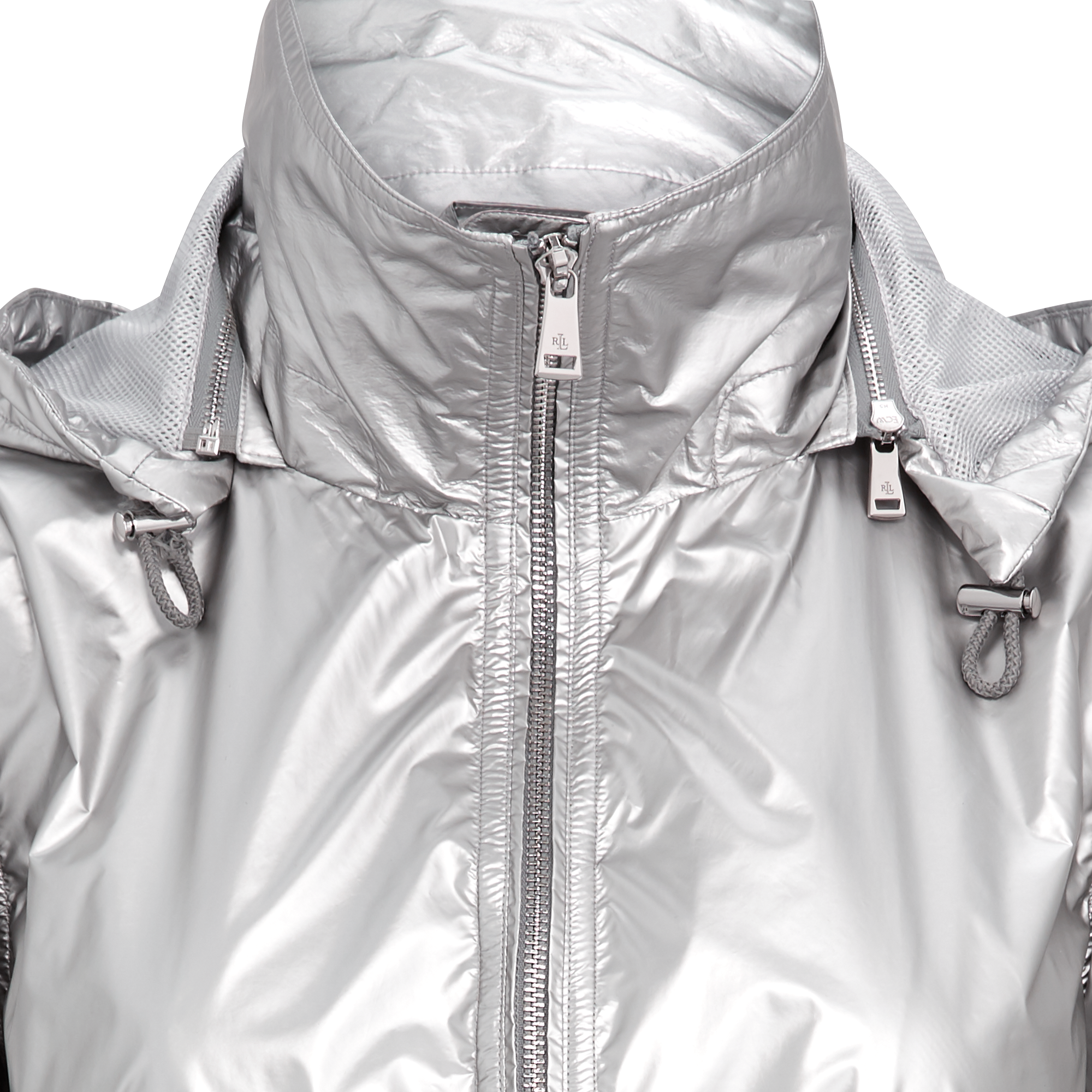 Ralph Lauren Metallic Taffeta Hooded Jacket. 5