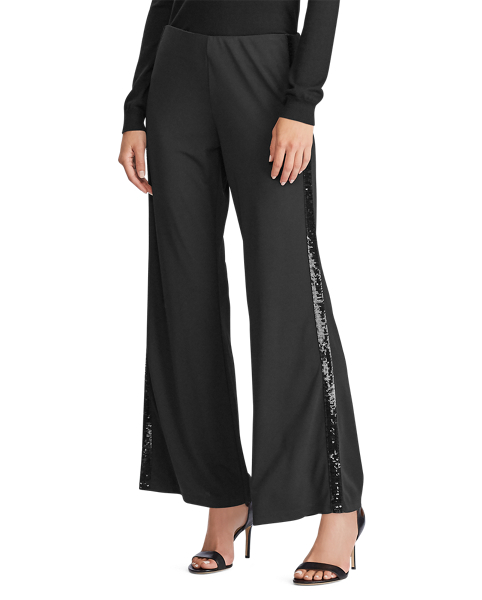 women's tuxedo stripe pants