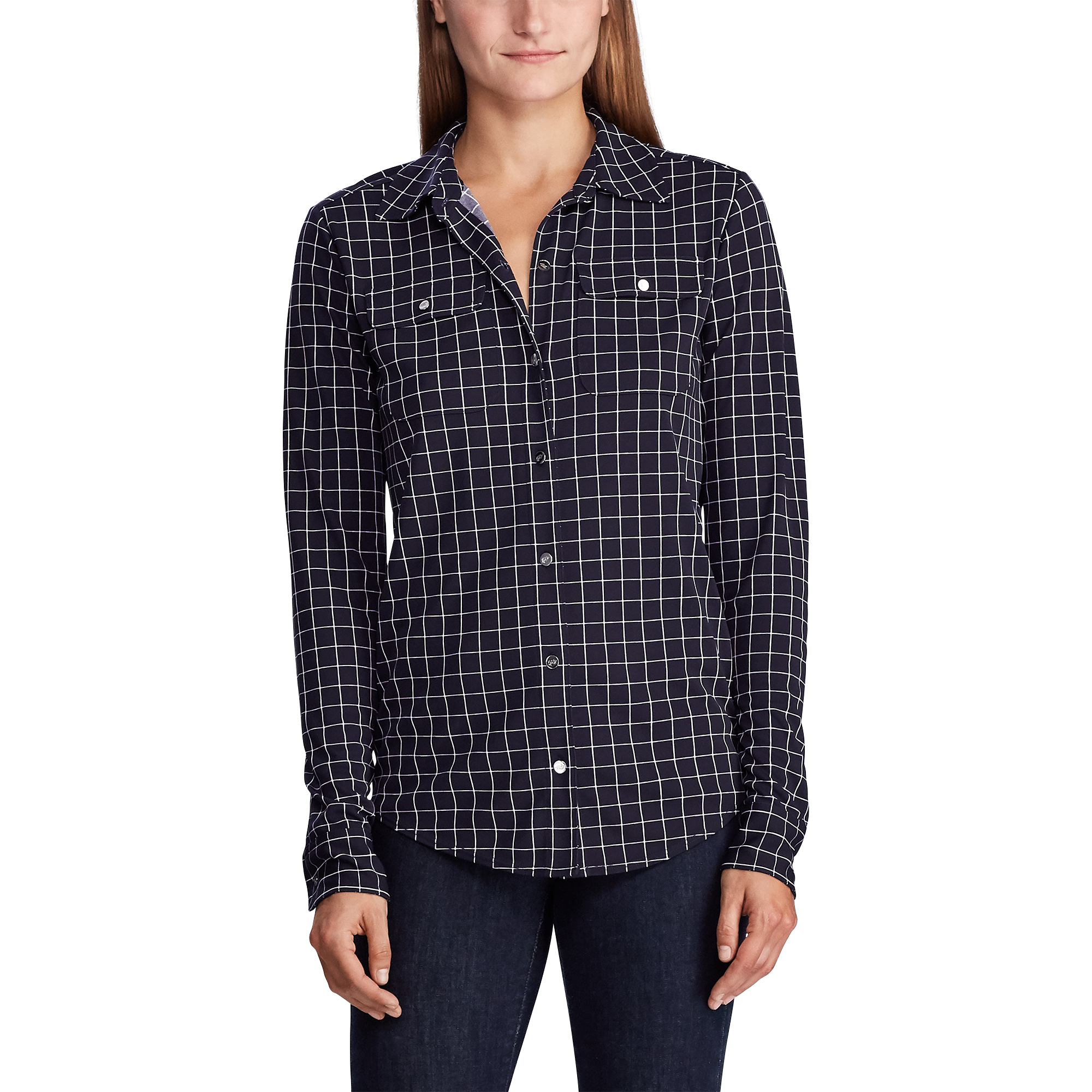 Ralph Lauren Check-Print Jersey Shirt. 3