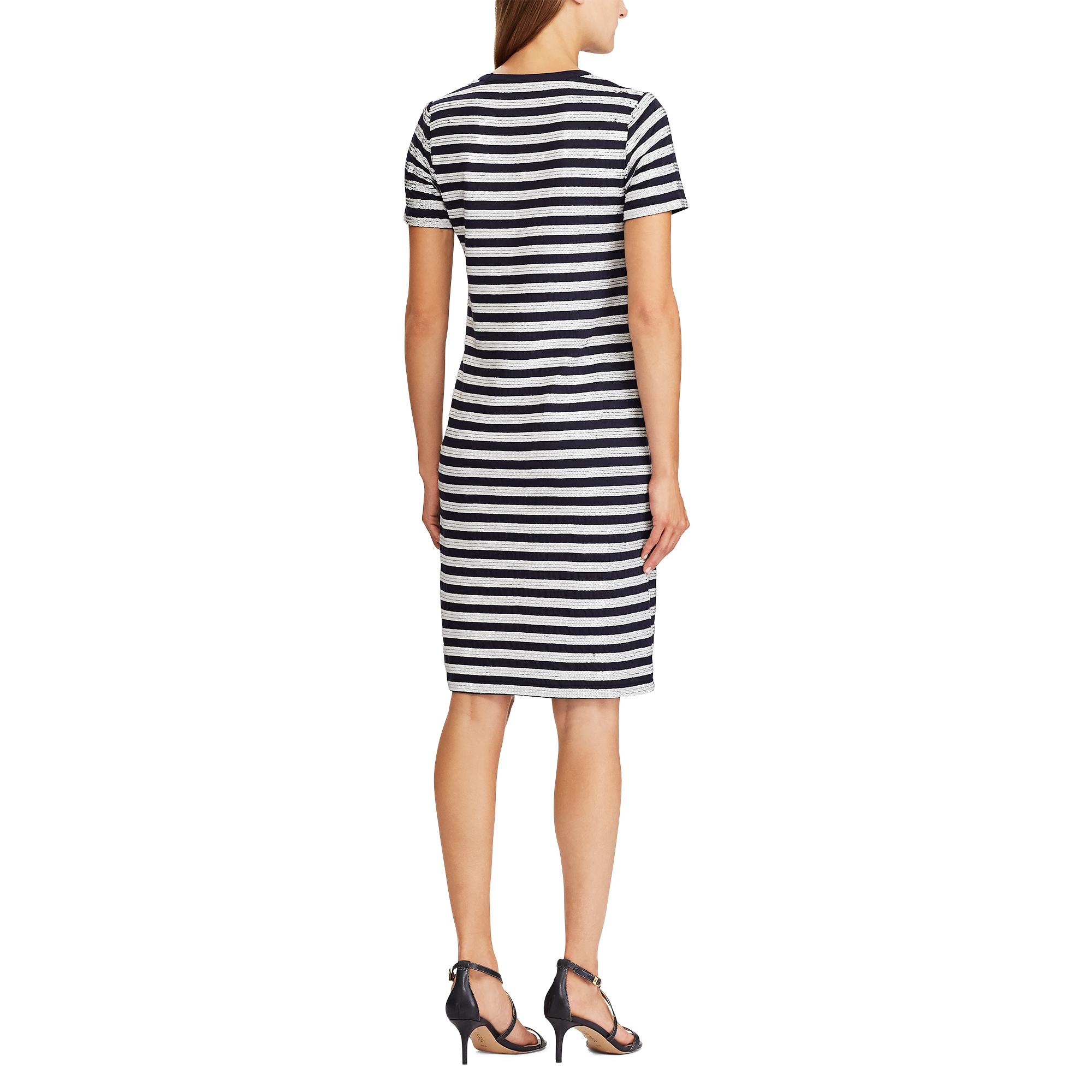 Ralph Lauren Sequined Short-Sleeve Dress. 4