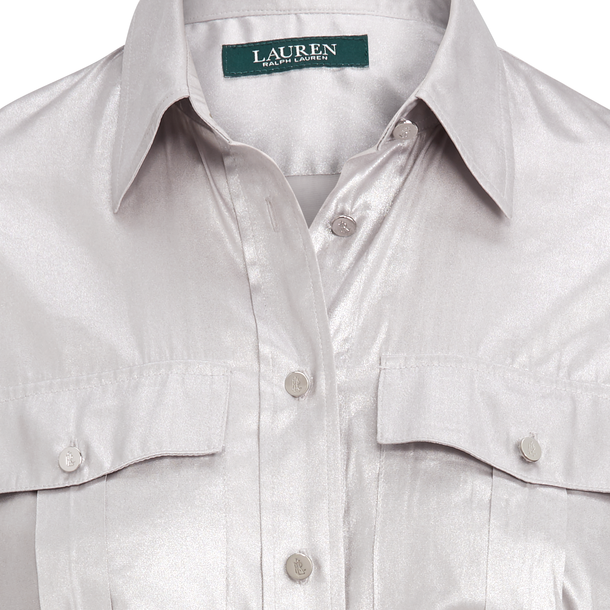Ralph Lauren Metallic Patch-Pocket Shirt. 5