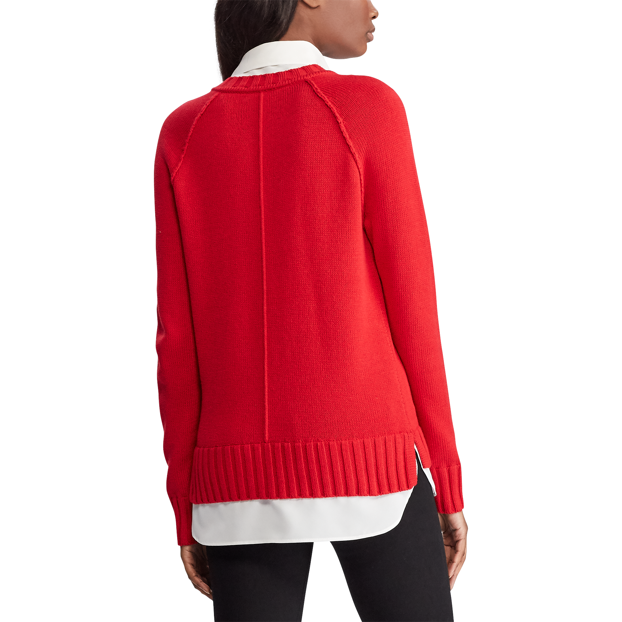 Ralph Lauren Layered Cotton-Blend Sweater. 4