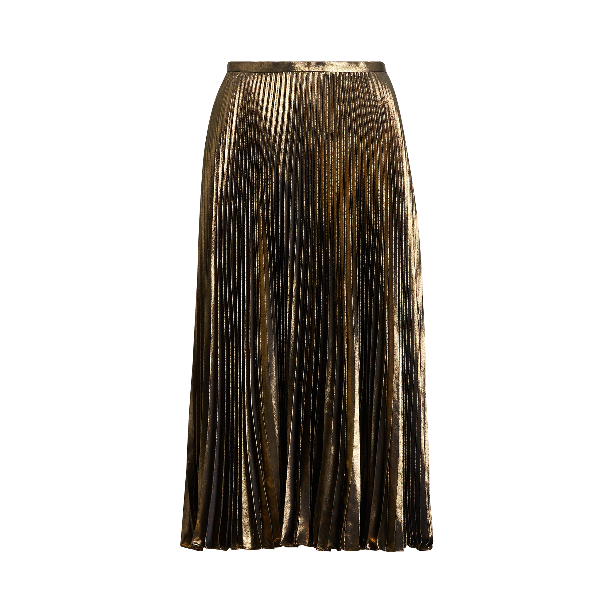 Ralph Lauren Pleated Metallic Skirt. 1