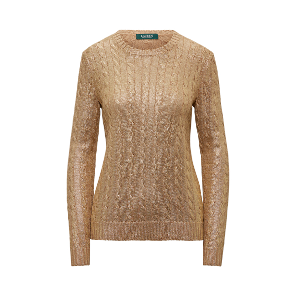 ralph lauren metallic sweater