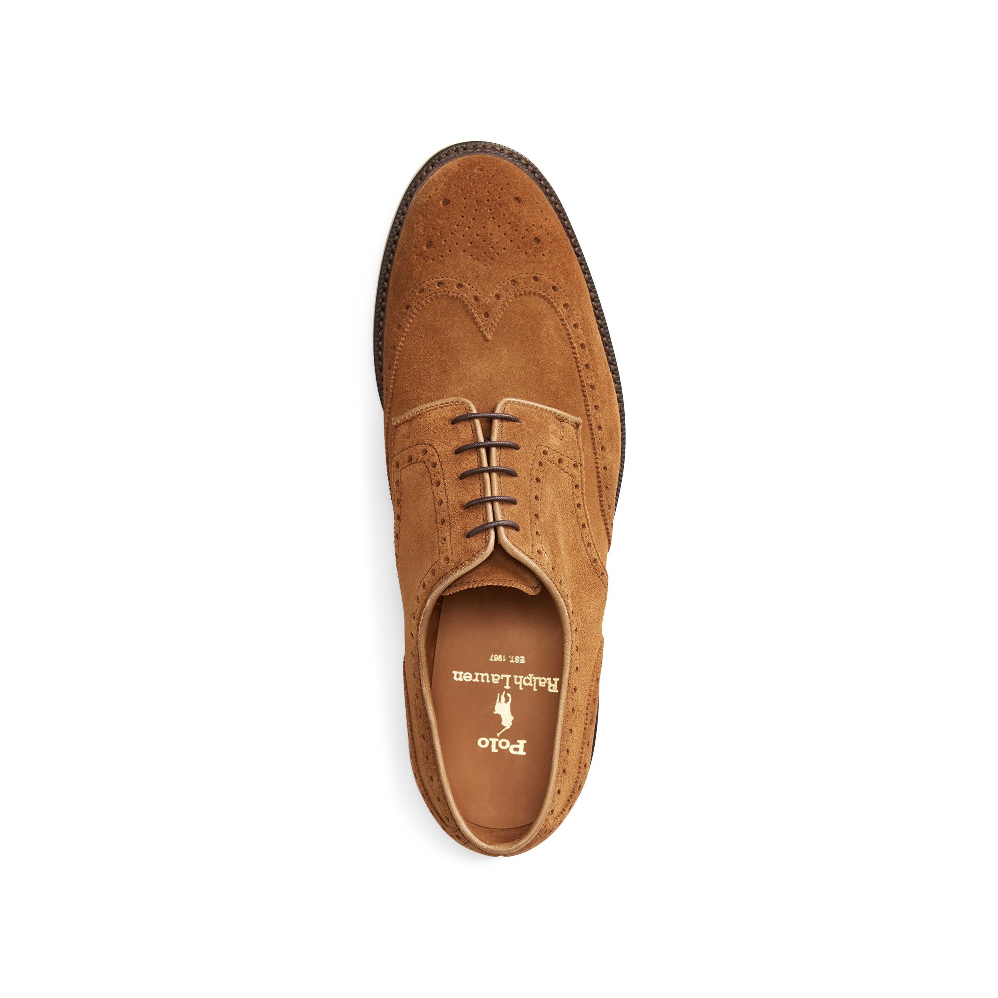 Ralph Lauren Brenton Suede Wingtip - 512683