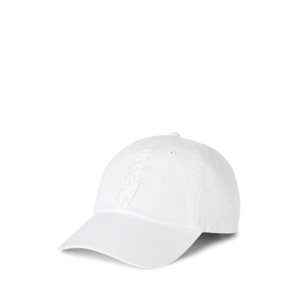 grey and white polo hat