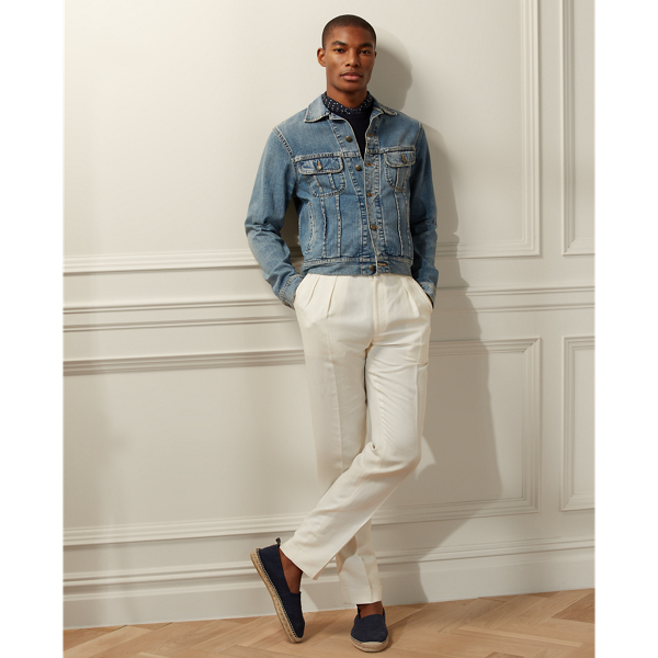Giacca trucker in denim Slim-Fit Ralph Lauren Uomo Abbigliamento Cappotti e giubbotti Giacche Giacche di jeans 
