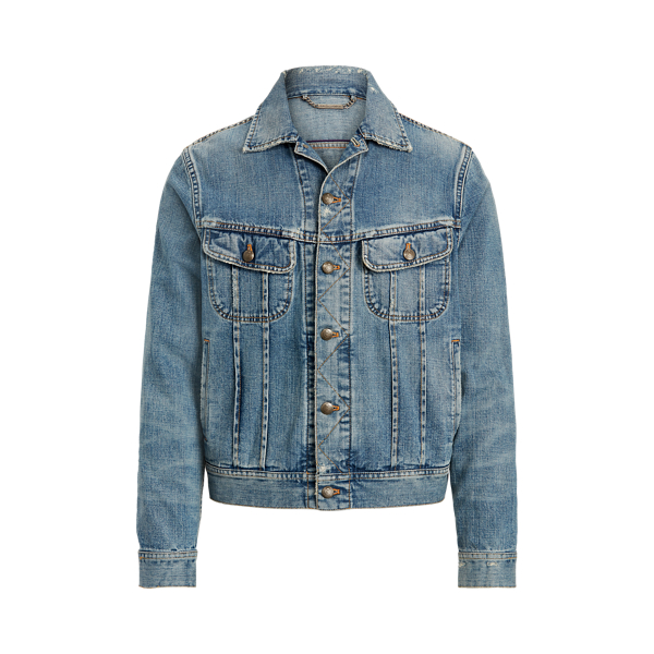 mens polo jean jacket