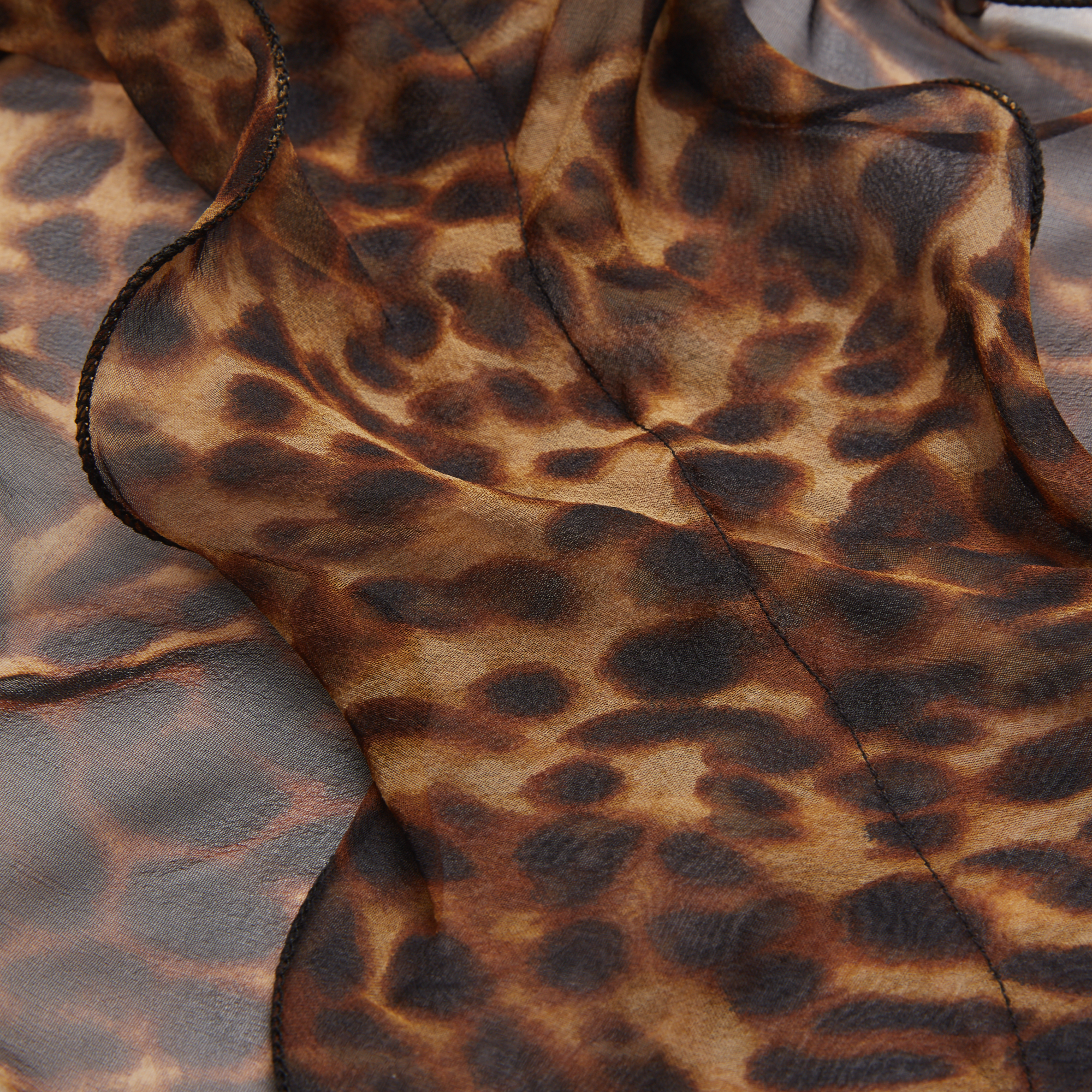 Ralph Lauren Chiffon Leopard-Print Scarf. 3