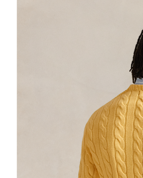 This cotton jumper combines two of Polo's most iconic design elements: a textural cable-knit motif and our signature embroidered Pony.