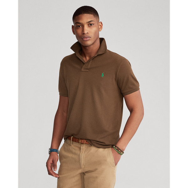 Top 53+ imagen ralph lauren brown polo shirt