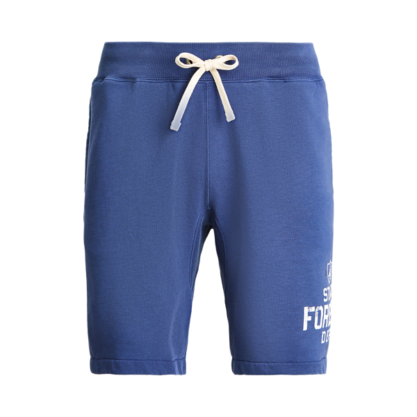 graphic fleece shorts