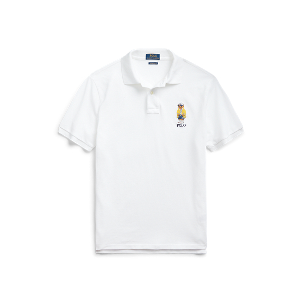 custom slim fit bear polo