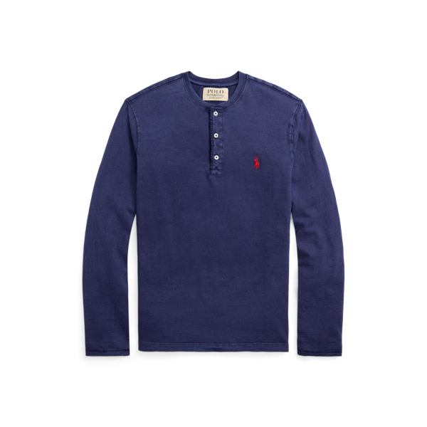 polo ralph lauren cotton jersey henley shirt